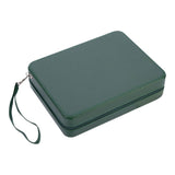 Juego de backgammon de viaje con cremallera - verde