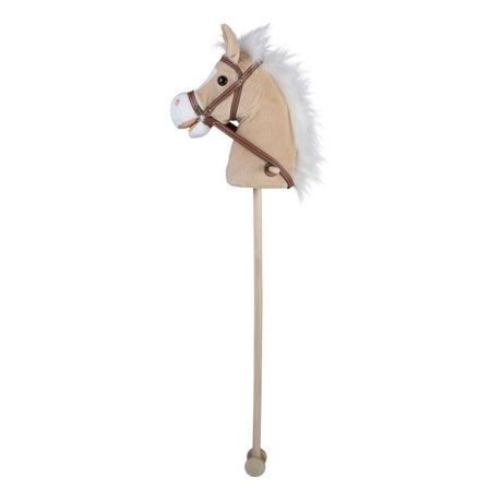 Engelhart stokpaardje -beige- geluid - wieltjes