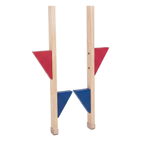 Engelhart zancos de madera con reposapiés de colores, juego de 2 170 cm, regulables.