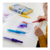 Totum spray pens 5 sopladores set de manualidades incl. Plantillas de unicornios y animales - juguetes creativos a partir de 4 años - consejo de regalo para manualidades, dibujo y pintura