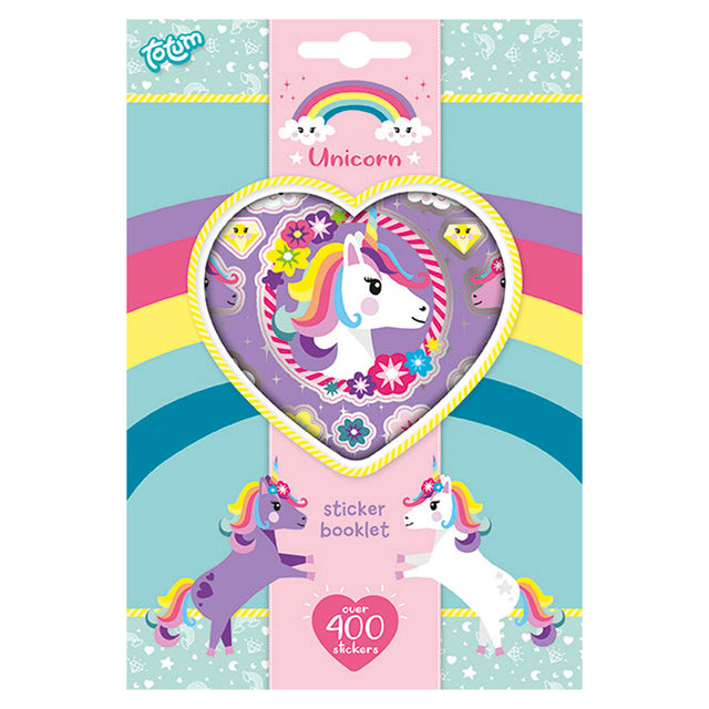 Hojas de pegatinas de unicornio Totum, 4 uds.