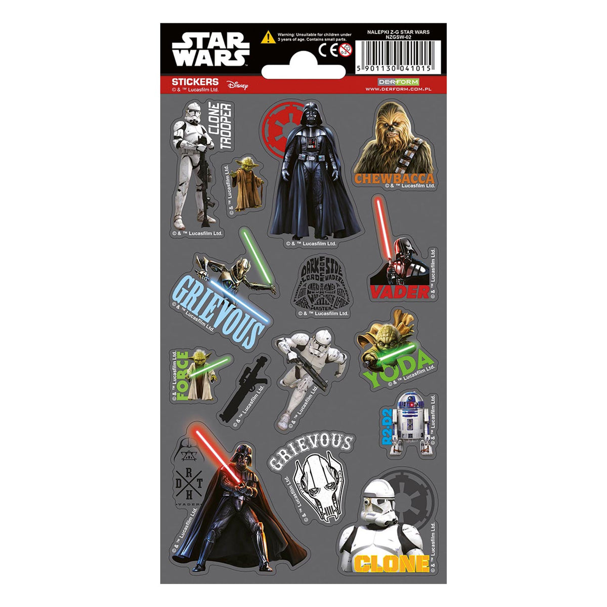 Hoja de pegatinas Totum star wars