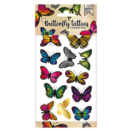 Tatuajes metálicos Totum - mariposas