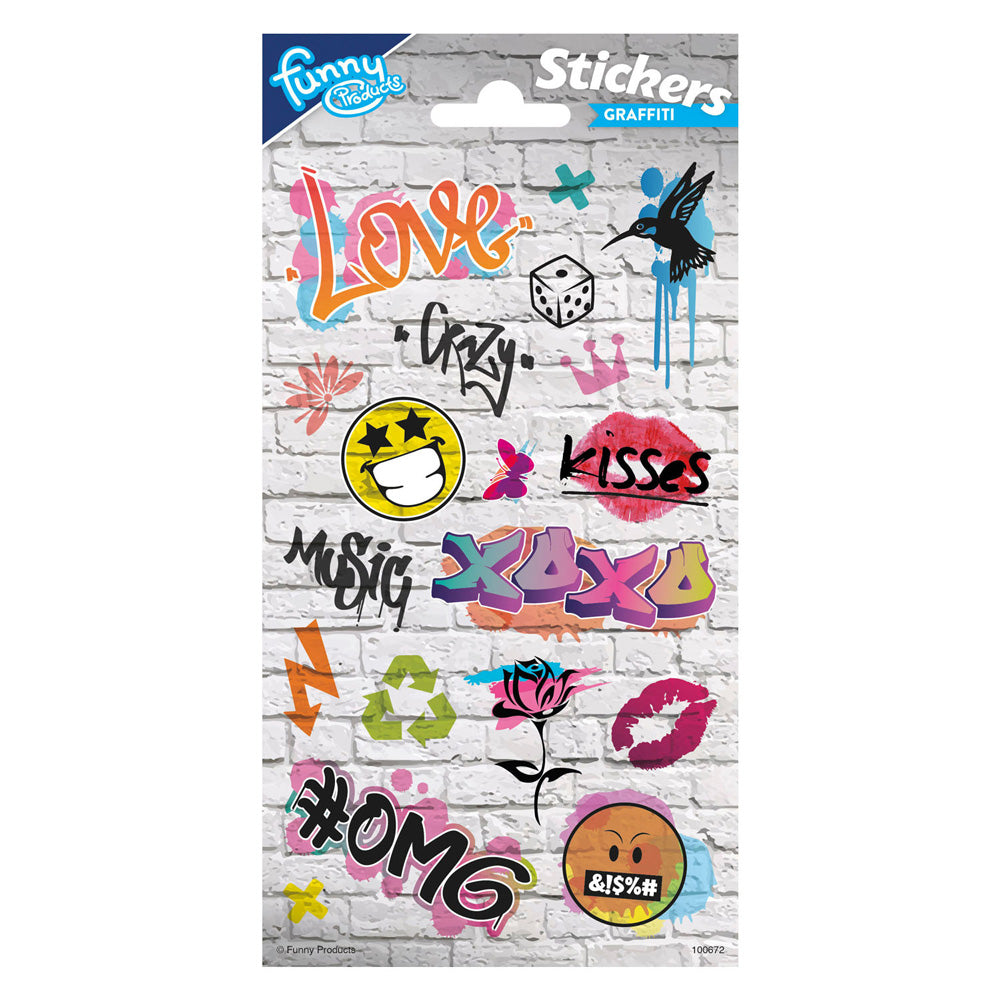 Hoja de pegatinas de graffiti Totum