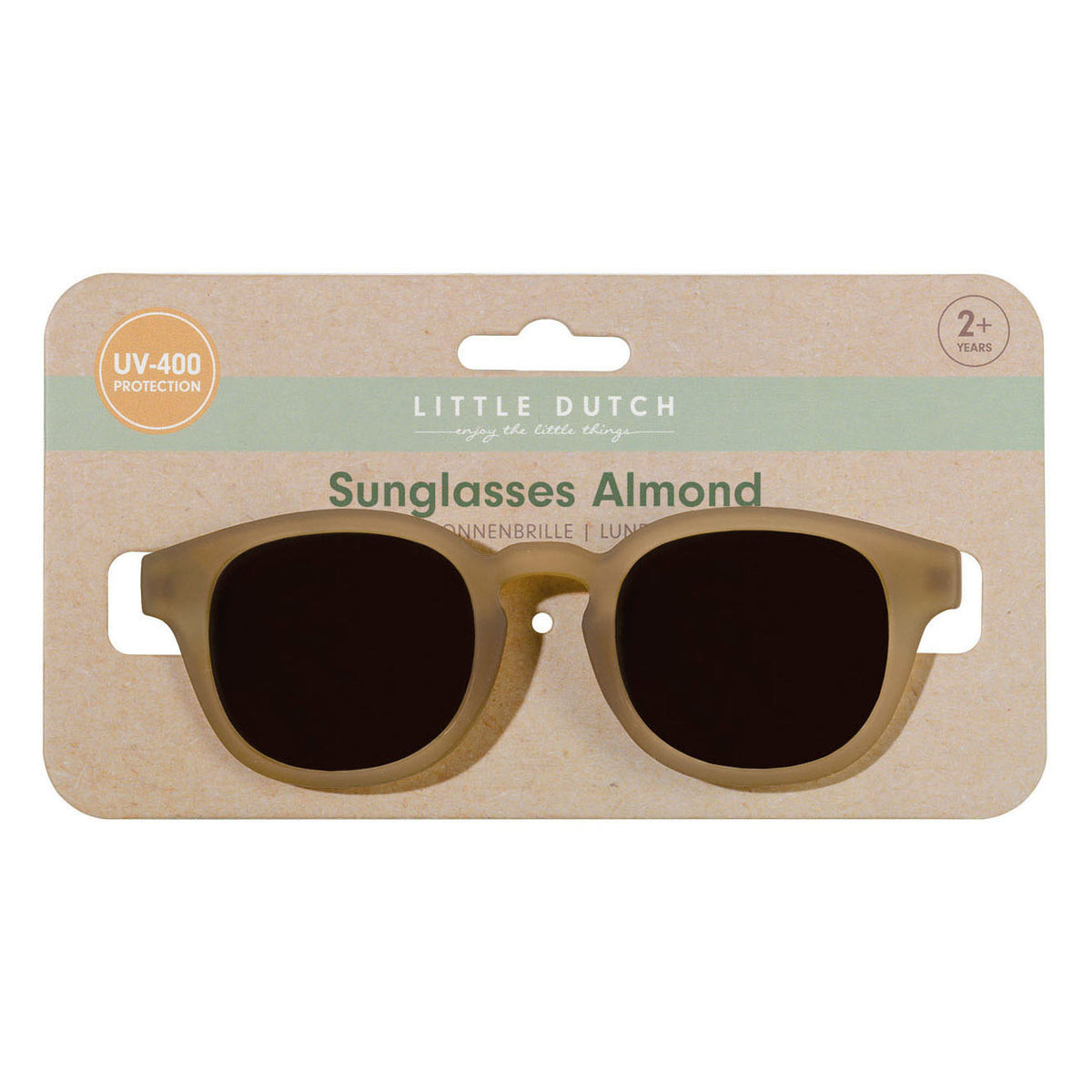 Gafas de sol infantiles Little Dutch wayfarer almendra
