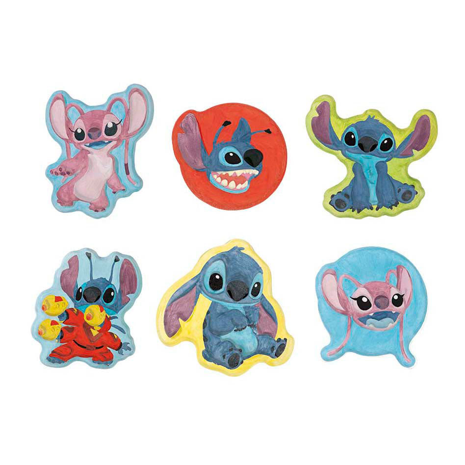 Totum Disney Stitch 3 en 1 set de manualidades xl - pulseras, moldes de yeso, pintura de diamantes, imanes y llaveros - juguetes creativos, consejos de regalo, manualidades para niños y niñas a partir de 5 años