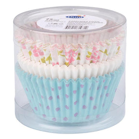 Duni moldes para cupcakes rosas dulces ã˜5,5cm tubo de 75 piezas