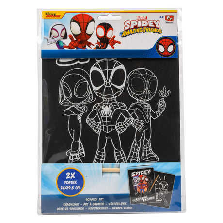 Arte para rascar Canenco spidey, 2 uds.