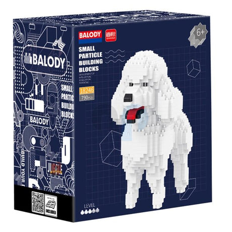 Perro caniche Balody con nanobloques mini bloques de construcción lego 790 piezas
