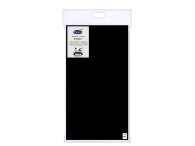Mantel Duni negro 138x220cm seda fsc