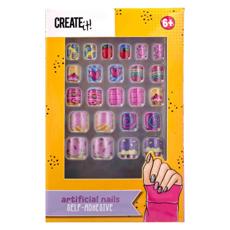 ¡Créalo! Candy explosión uñas postizas autoadhesivas
