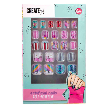¡Créalo! Candy explosión uñas postizas autoadhesivas