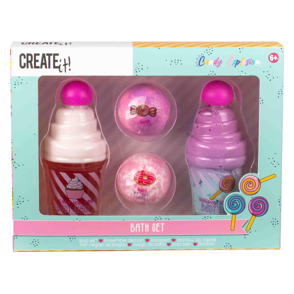 ¡Canenco lo crea! set de baño de explosión de dulces