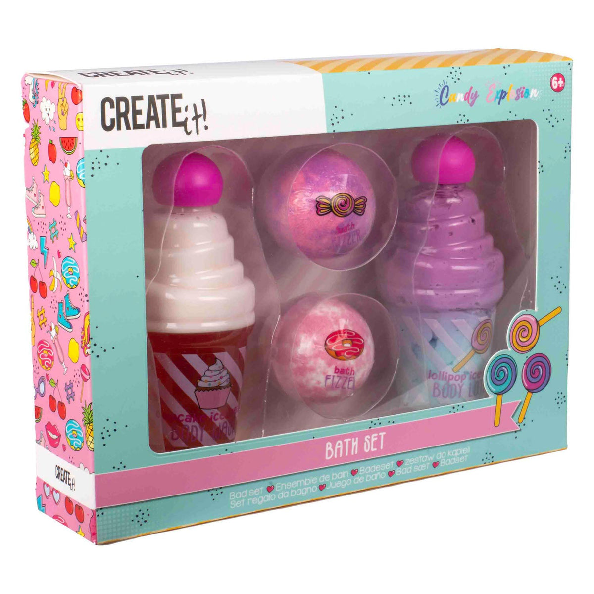 ¡Canenco lo crea! set de baño de explosión de dulces