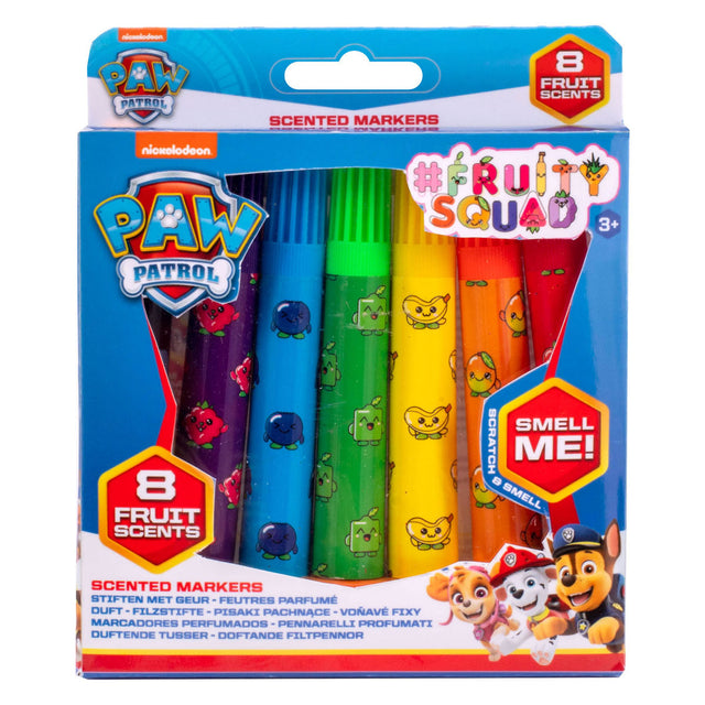 Mini rotuladores con aroma Canenco Fruity Squad Paw Patrol, 12 uds.
