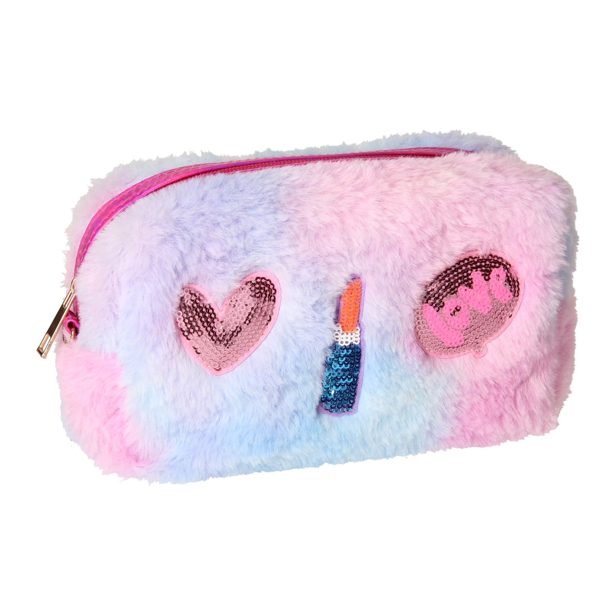 ¡Créalo! bolsa de maquillaje peluda