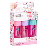 ¡Créalo! aceite para labios, 3 uds.