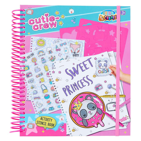 Libro para colorear de actividades de plantilla de equipo de Cutie de Canenco
