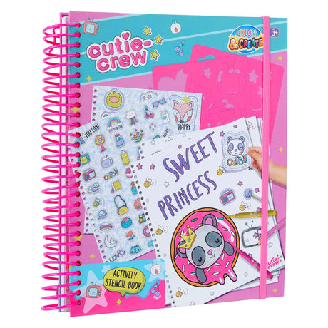 Libro para colorear de actividades de plantilla de equipo de Cutie de Canenco