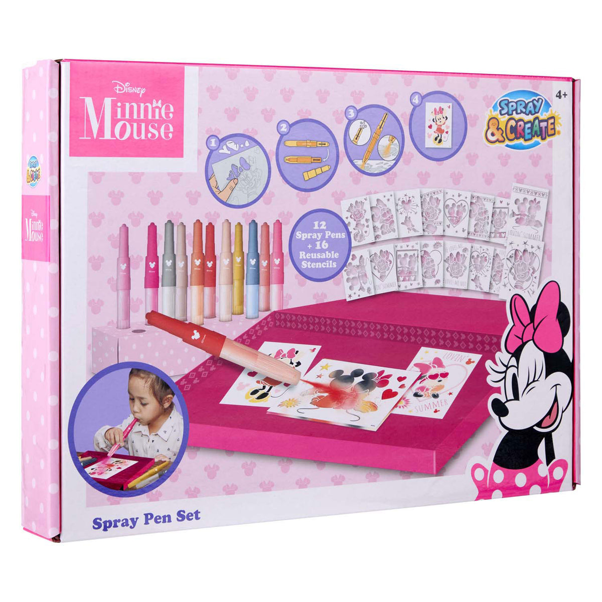 Canenco set de bolígrafos de minnie mouse de lujo
