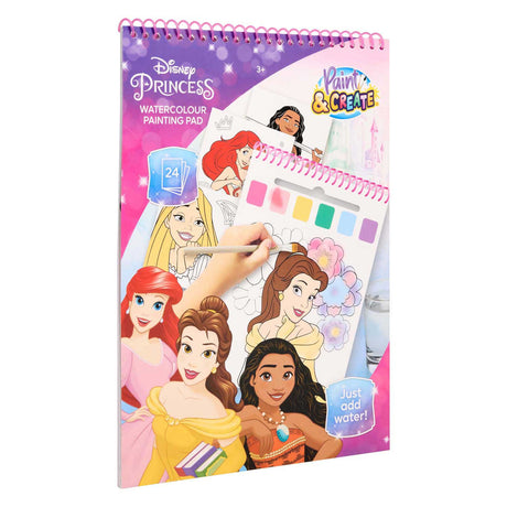Juego de pintura al agua Canenco Disney Princess - incl. cepillo
