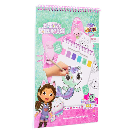 Libro del juego de pintura al agua para casa de muñecas de Canenco Gabby - incl. cepillo