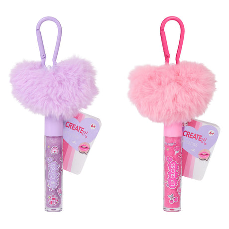 Canenco create it! lipgloss pompon sleutelhanger