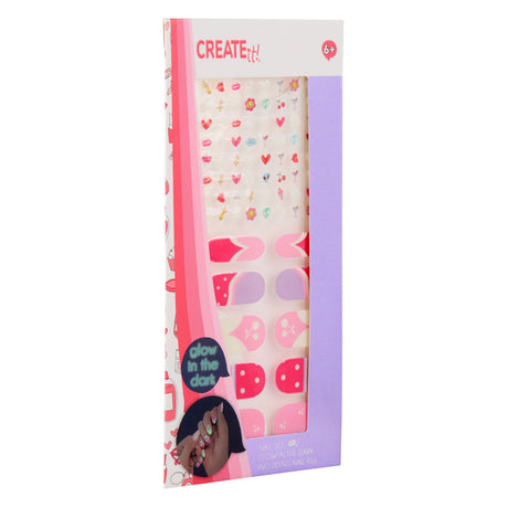 Canenco create it! glow in the dark nagelsticker set