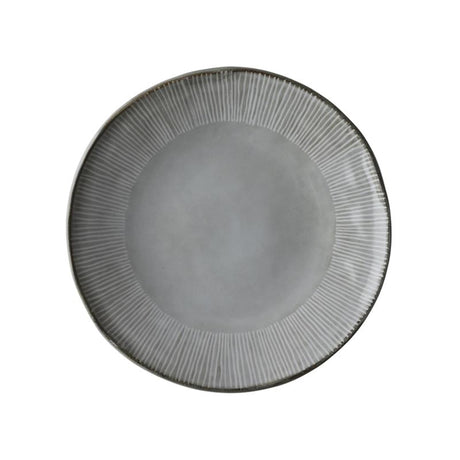 Plato orgánico Dutch Rose ã˜21,5cm gris claro caja de 4 piezas