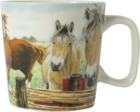 Wiebe van der Zee Wiebe's Farm mini taza caballo 230ml caja de 6 piezas porcelana