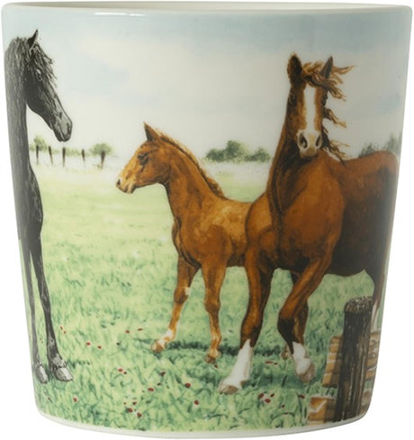 Wiebe van der Zee Wiebe's Farm mini taza caballo 230ml caja de 6 piezas porcelana