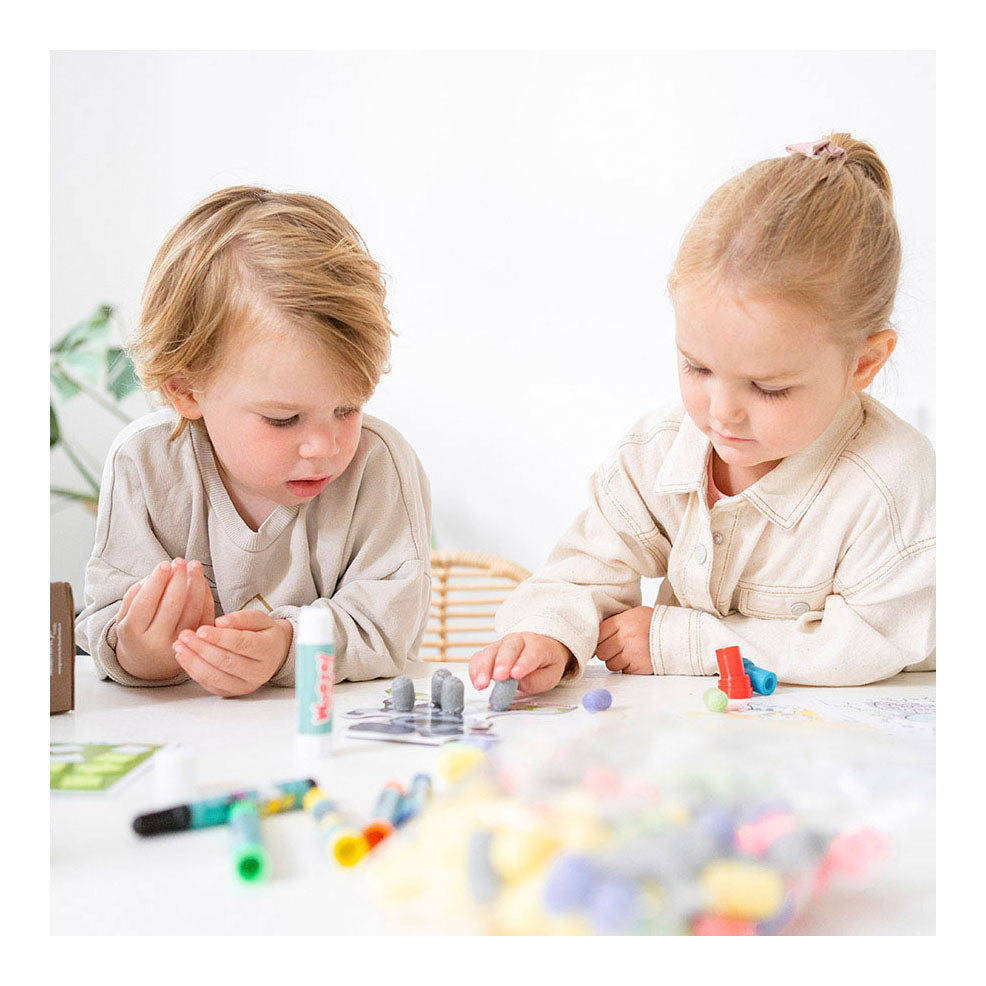 Bambolino Woezel Pip XL Caja de manualidades con materiales para manualidades, juguetes creativos para niños y niñas - Junior a partir de 3 años - Juguetes - Caja de manualidades Paquete de manualidades Consejo de regalo