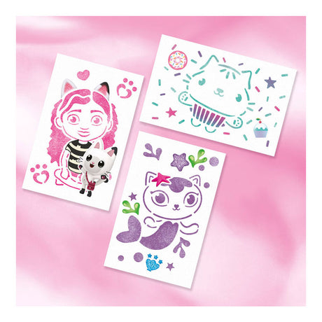 Totum Juego de manualidades para la casa de muñecas de Gabby Pulseras con dijes brillantes 2 en 1 para hacer bolígrafos y plantillas La casa de muñecas de Gabby juguetes creativos consejo de regalo para niñas
