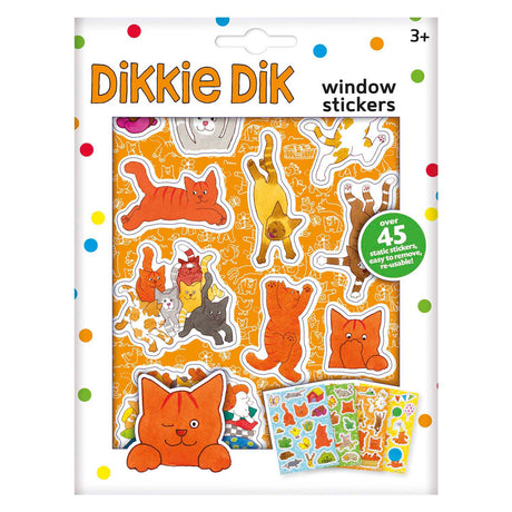 Bambolino Toys dikkie dik pegatinas para ventana, 45 uds.