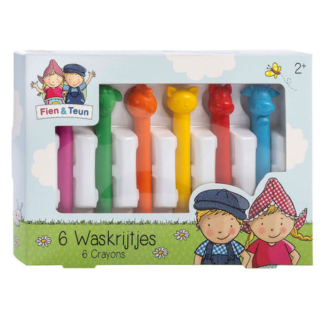 Crayones de cera Bambolino fien teun - juguetes creativos - dibujo para niños pequeños, preescolares - animales de granja - juguetes - a partir de 3 años