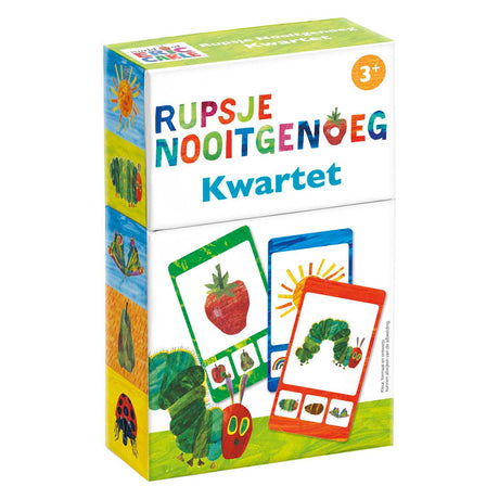 Oruga Bambolino nunca es suficiente cuarteto - juego educativo regalo de vacaciones - 32 tarjetas, 8 cuartetos - a partir de 3 años - juguetes