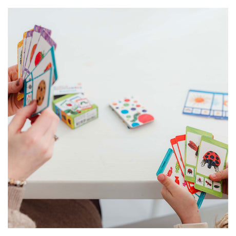 Oruga Bambolino nunca es suficiente cuarteto - juego educativo regalo de vacaciones - 32 tarjetas, 8 cuartetos - a partir de 3 años - juguetes