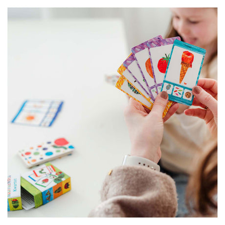 Oruga Bambolino nunca es suficiente cuarteto - juego educativo regalo de vacaciones - 32 tarjetas, 8 cuartetos - a partir de 3 años - juguetes