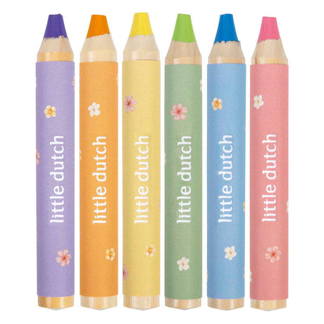 Lápices Little Dutch rosa - 6 uds.