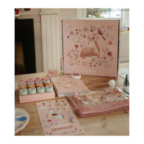 Pequeña caja de manualidades holandesa - jardín de hadas