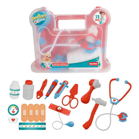 Toi-toys doktersset met acc in koffer -12dlg +