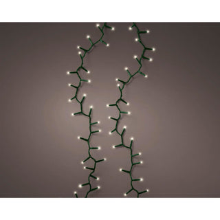 Kaemingk luces compactas LED fijas exterior verde blanco cálido l.500cm