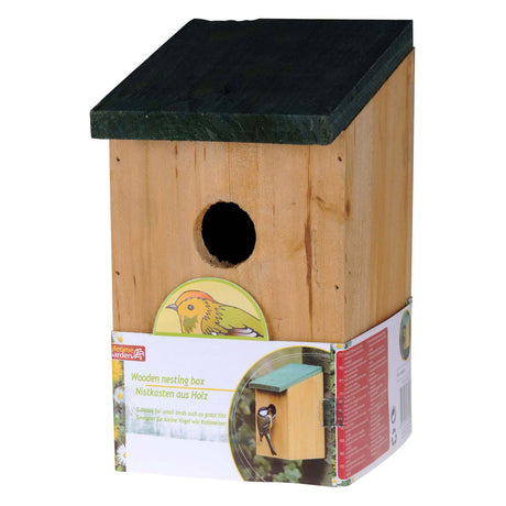 Caja nido de madera
