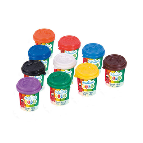 Juego de arcilla - 10 colores de arcilla - 22 piezas.