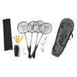 Set completo de bádminton, 4 jugadores.