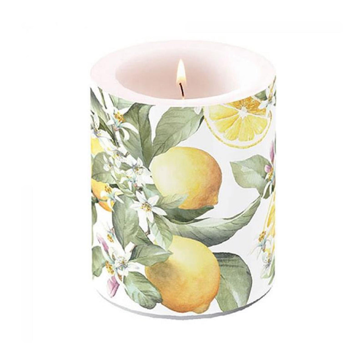Vela ambiente pequeña limoni ø7,5xh8cm