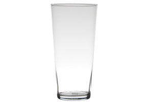 Jarrón de cristal Hakbijl Essentials cristal cónico ø16xh29cm
