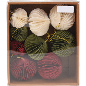 No brand bola papel 80mm set9 decoracion colgante