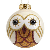 Bola navidad cristal buho 3col culodia6cm