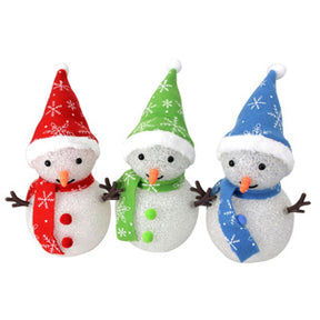No brand muñeco de nieve led 3xaaa 20cm